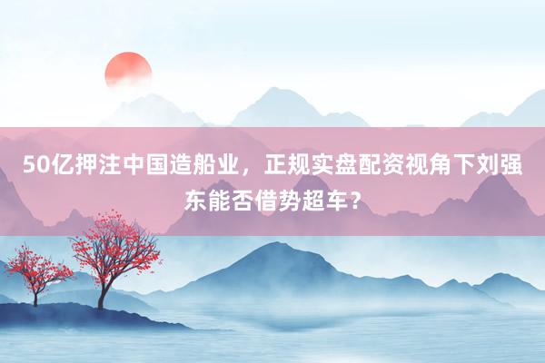 50亿押注中国造船业，正规实盘配资视角下刘强东能否借势超车？