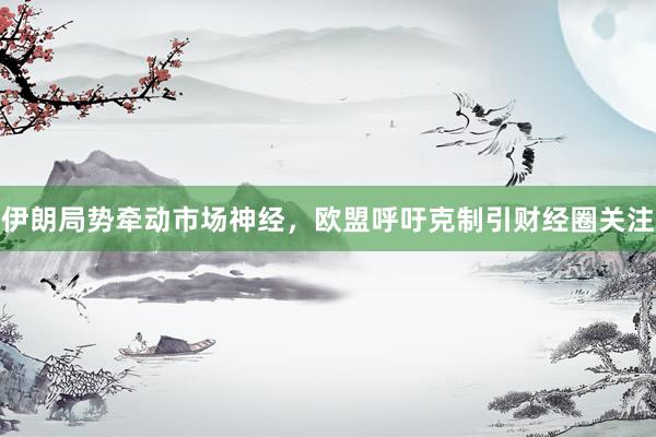 伊朗局势牵动市场神经，欧盟呼吁克制引财经圈关注