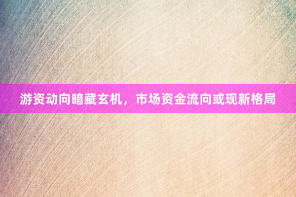 游资动向暗藏玄机，市场资金流向或现新格局