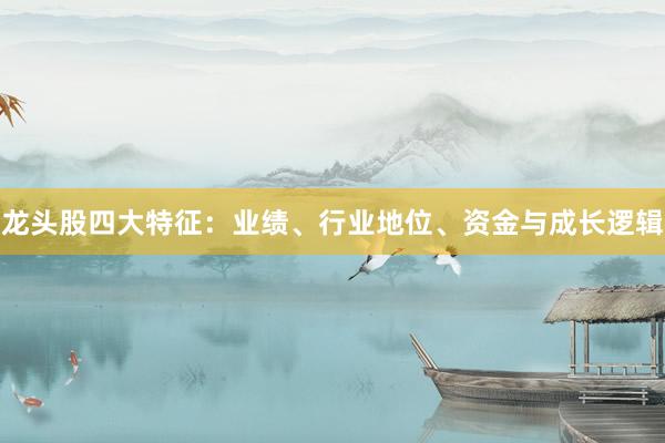 龙头股四大特征：业绩、行业地位、资金与成长逻辑