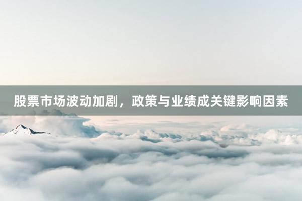 股票市场波动加剧，政策与业绩成关键影响因素