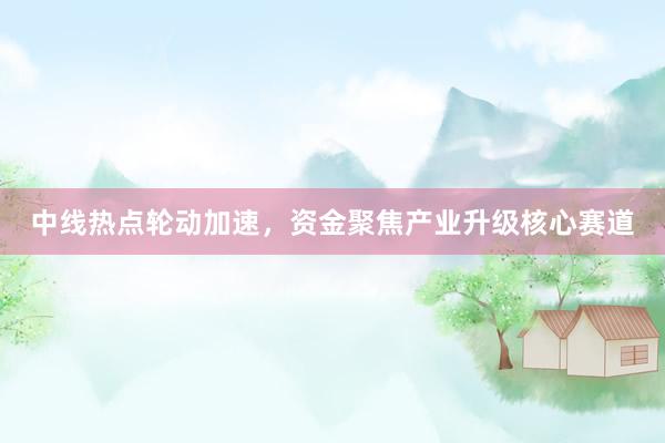 中线热点轮动加速，资金聚焦产业升级核心赛道