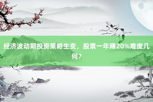 经济波动期投资策略生变，股票一年赚20%难度几何？