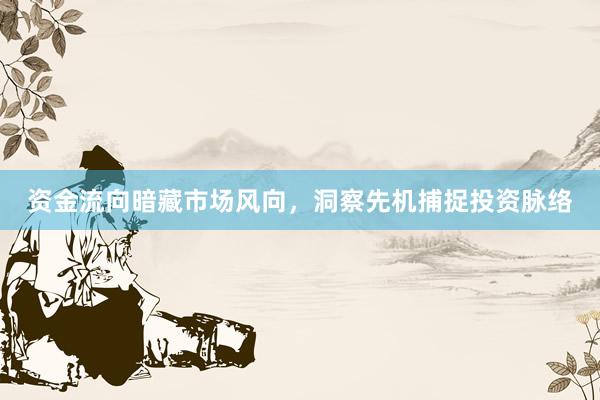 资金流向暗藏市场风向，洞察先机捕捉投资脉络